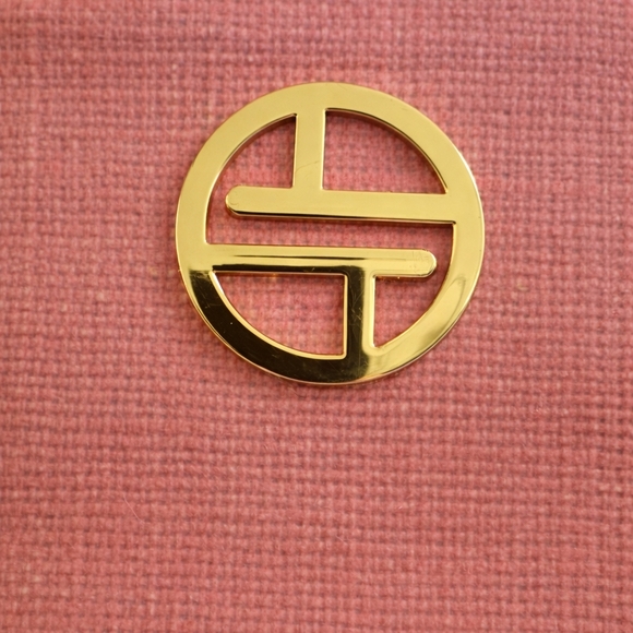 TRINA TURK Coral Cosmetic Bag with Gold Accents - Picture 2 of 4